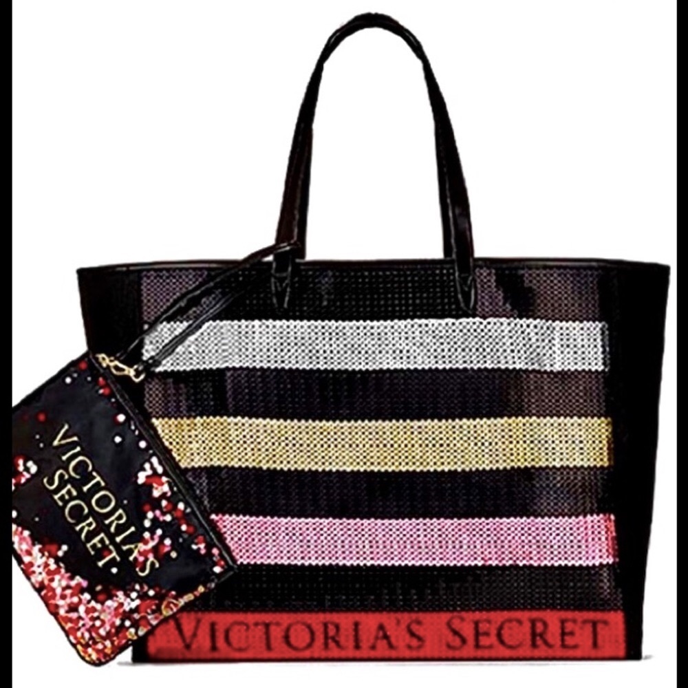 🆕HP🎉VS/SEQUINS GORGEOUS 5 TONE WEEKENDER/CARRY ON✈️BAG/BEACH-BAG/VERY ROOMY - Picture 6 of 15
